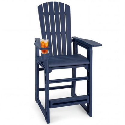 Outdoor Bar Stool 29 Inch Height With Backrest