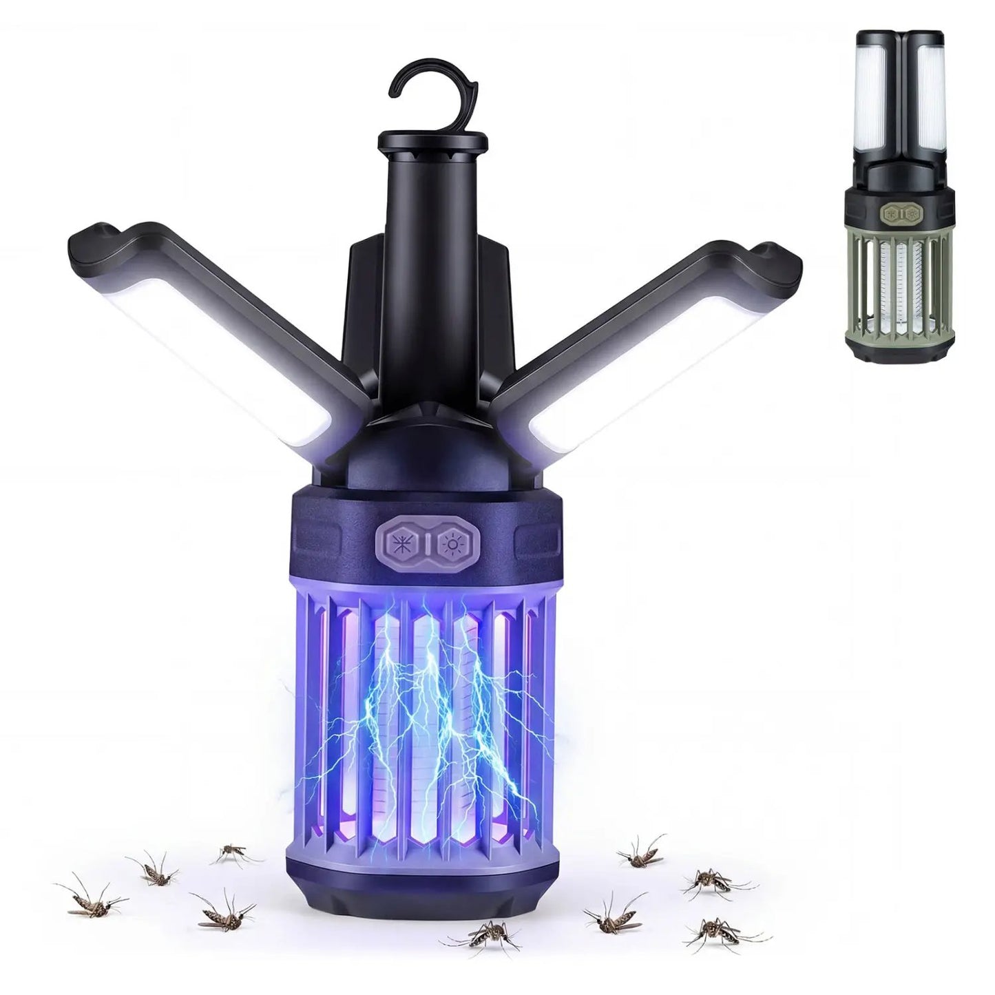 Outdoor Bug Zapper and Foldable Camping Lantern