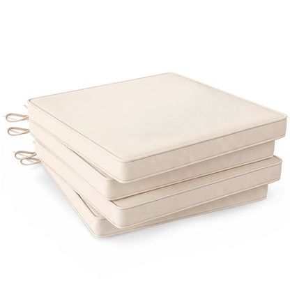 Outdoor Chair Cushions Set of 4 20x20 Beige Olefin Waterproof by DirectDeals on Tampa Home & Garden Store
