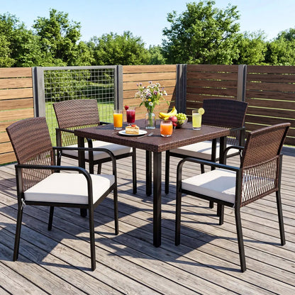 Patio Dining Chairs Set of 4 With Cushions