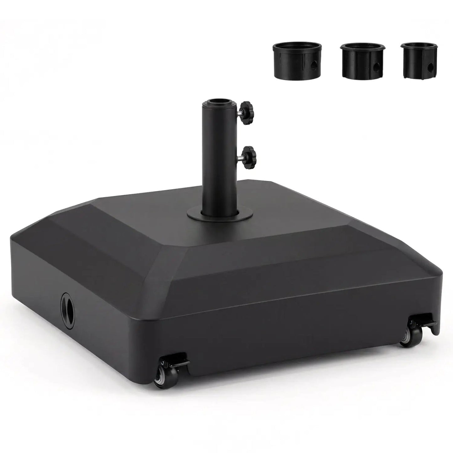 Fillable Umbrella Base with Wheels for Stability