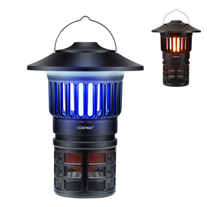 GemGear outdoor fly trap with light rechargeable bug catcher two blue black units on Tampa Home & Garden Store
