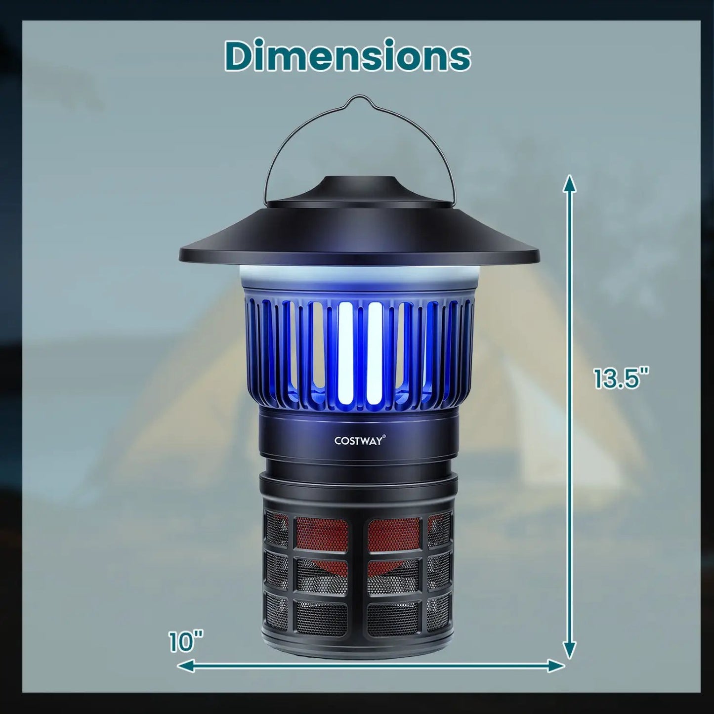 Outdoor Fly Trap With Light Rechargeable Catcher