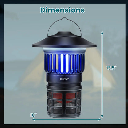 Outdoor Fly Trap With Light Rechargeable Catcher