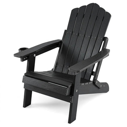 Folding Adirondack Chair With Cup Holder