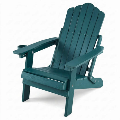 Folding Adirondack Chair With Cup Holder