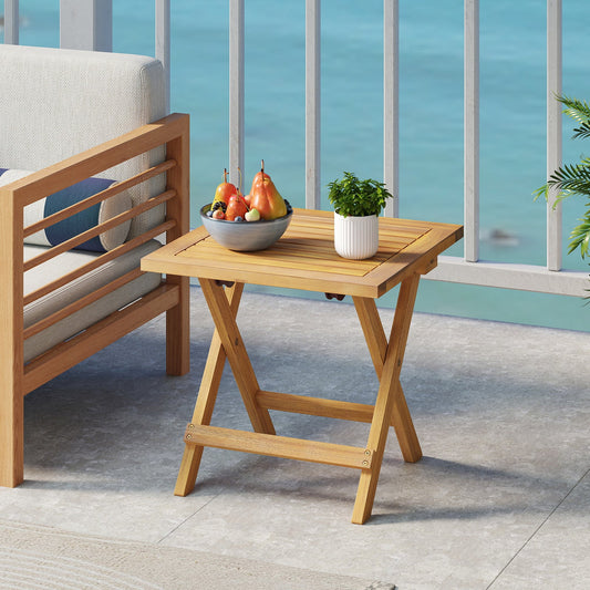 Outdoor Folding Side Table for Small Space and Garden - Tampa Home & Garden Store
