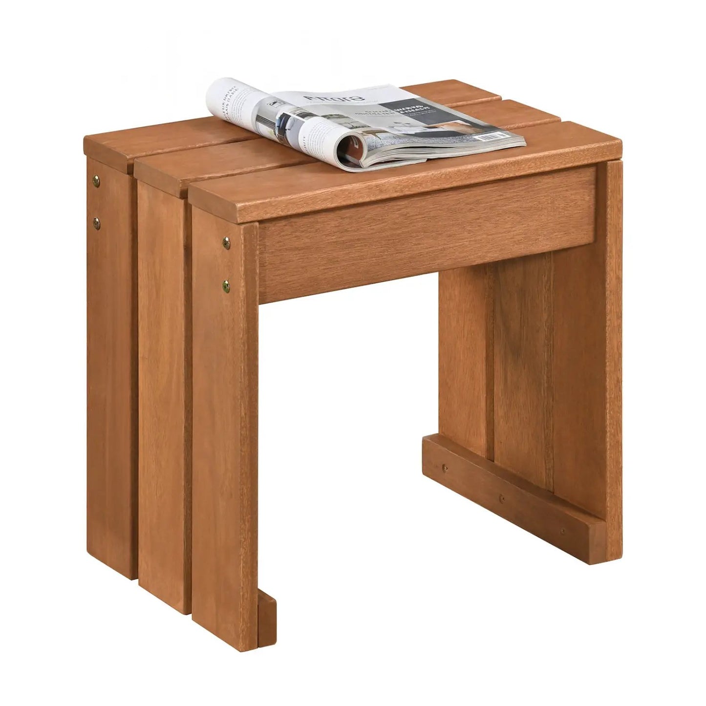 Outdoor Garden Bench With Solid Wooden Frame