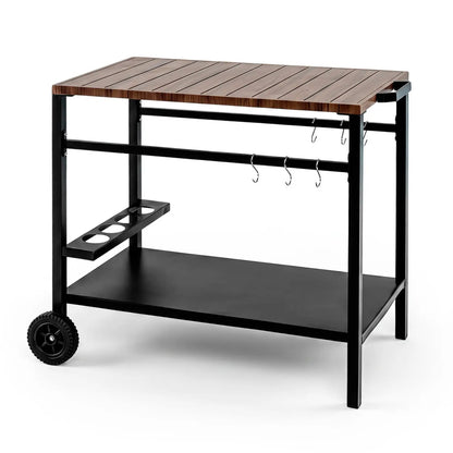 Outdoor Grill Cart With Stainless Steel Top