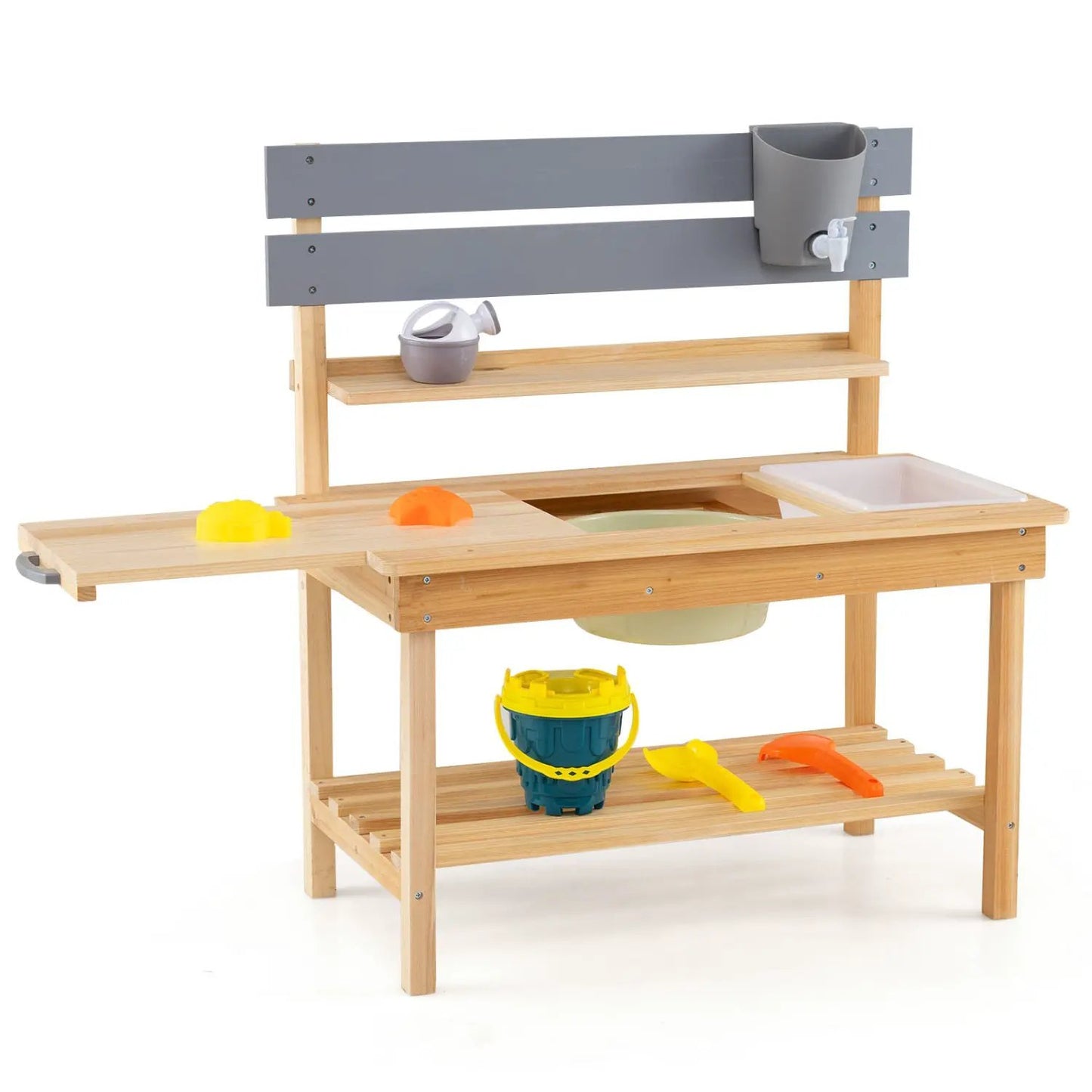 Outdoor Mud Kitchen with Extended Tabletop