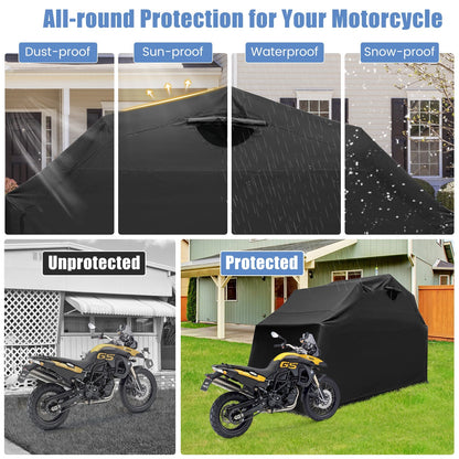Waterproof Outdoor Motorcycle Storage Shelter