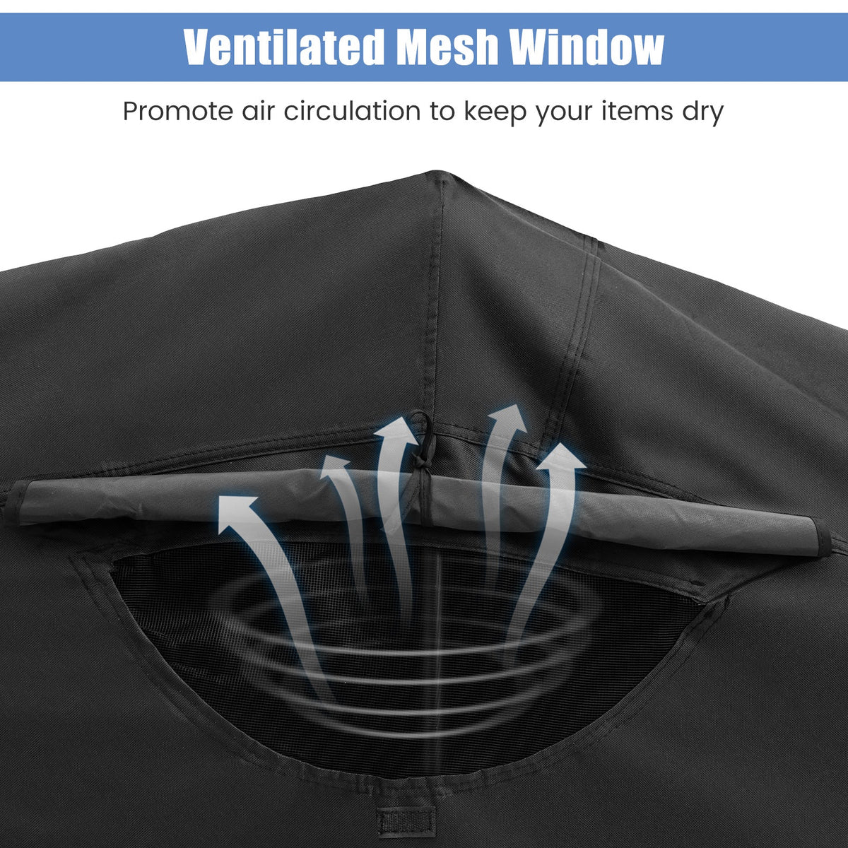 GemGear outdoor motorcycle shelter black with ventilated mesh window and waterproof cover on Tampa Home & Garden Store