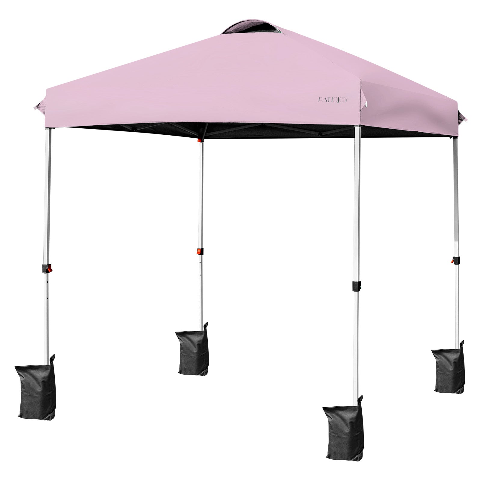 GemGear 6.6 x 6.6 ft pink outdoor pop-up canopy with leg sandbags on Tampa Home & Garden Store