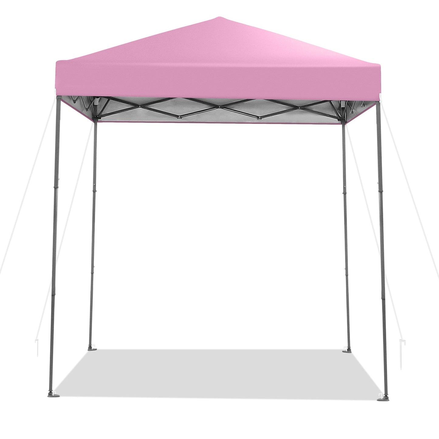6.6x6.6 ft pop-up canopy tent by GemGear with pink canopy and UPF 50+ sun protection on Tampa Home & Garden Store