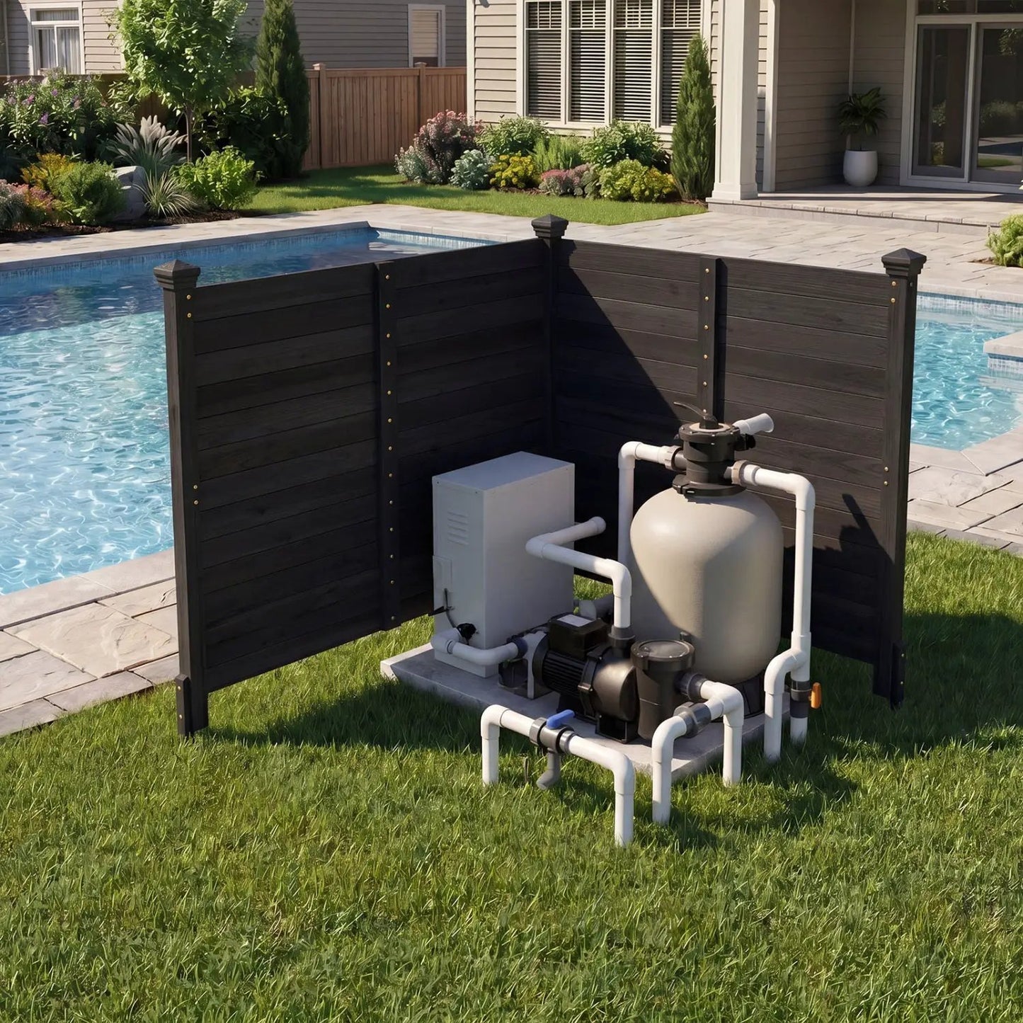 Outdoor Privacy Fence Screen for AC Units