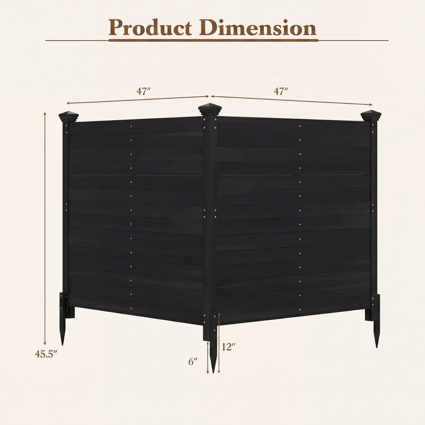 Outdoor Privacy Fence Screen for AC Units