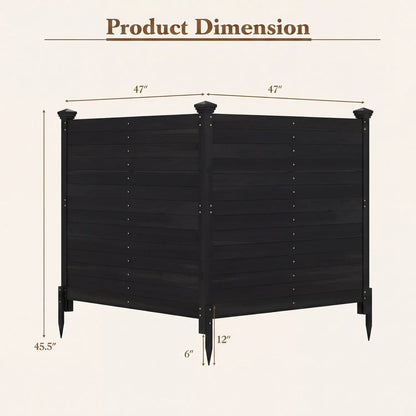 Outdoor Privacy Fence Screen for AC Units
