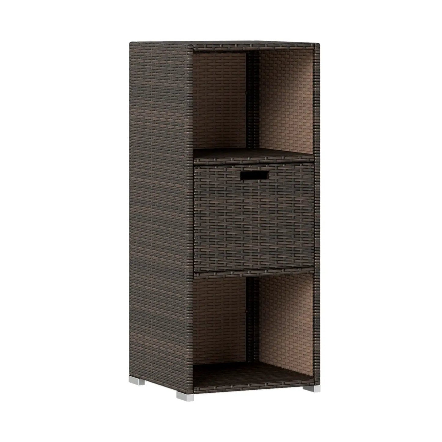 Outdoor Storage Cabinet for Patio Wicker