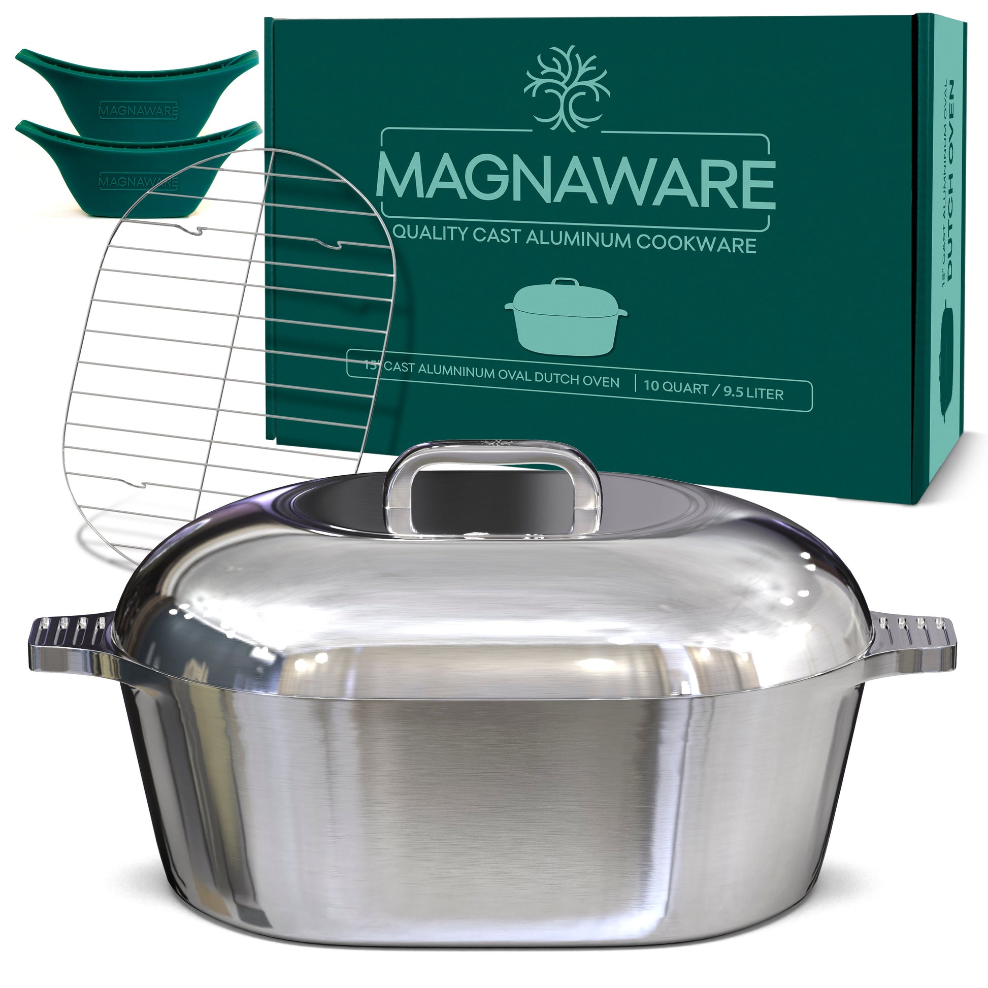 Oval Dutch Oven with Lid - 10 Quart (15 Inch) - Tampa Home & Garden Store