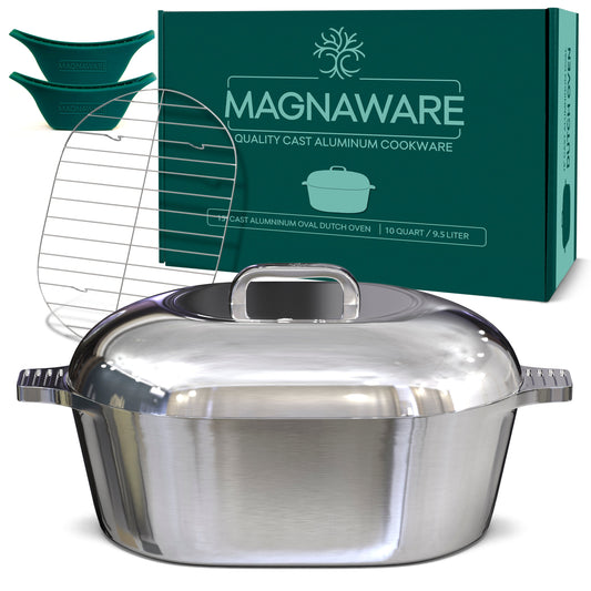 Oval Dutch Oven with Lid - 10 Quart (15 Inch) - Tampa Home & Garden Store
