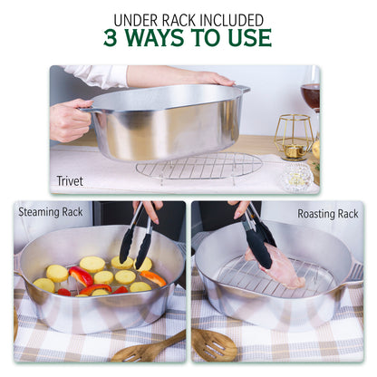 Oval Dutch Oven with Lid - 10 Quart (15 Inch) - Tampa Home & Garden Store