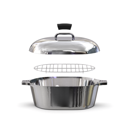 Oval Dutch Oven with Lid - 10 Quart (15 Inch) - Tampa Home & Garden Store