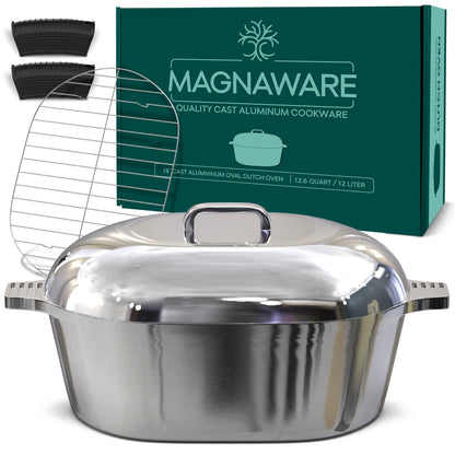 Oval Dutch Oven with Lid - 12.6 Quart (18 Inch) - Tampa Home & Garden Store