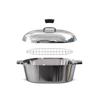 Oval Dutch Oven with Lid - 12.6 Quart (18 Inch) - Tampa Home & Garden Store