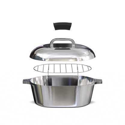 Oval Dutch Oven with Lid - 5 Quart (11 Inch) - Tampa Home & Garden Store