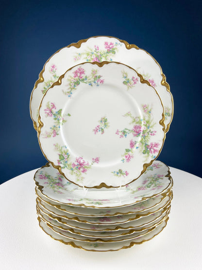 Oval Haviland Limoges Platter with Scalloped Edge. Stunning Porcelain Serving Dish. Wild Roses Motif. French Country. Serviceware. - Tampa Home & Garden Store