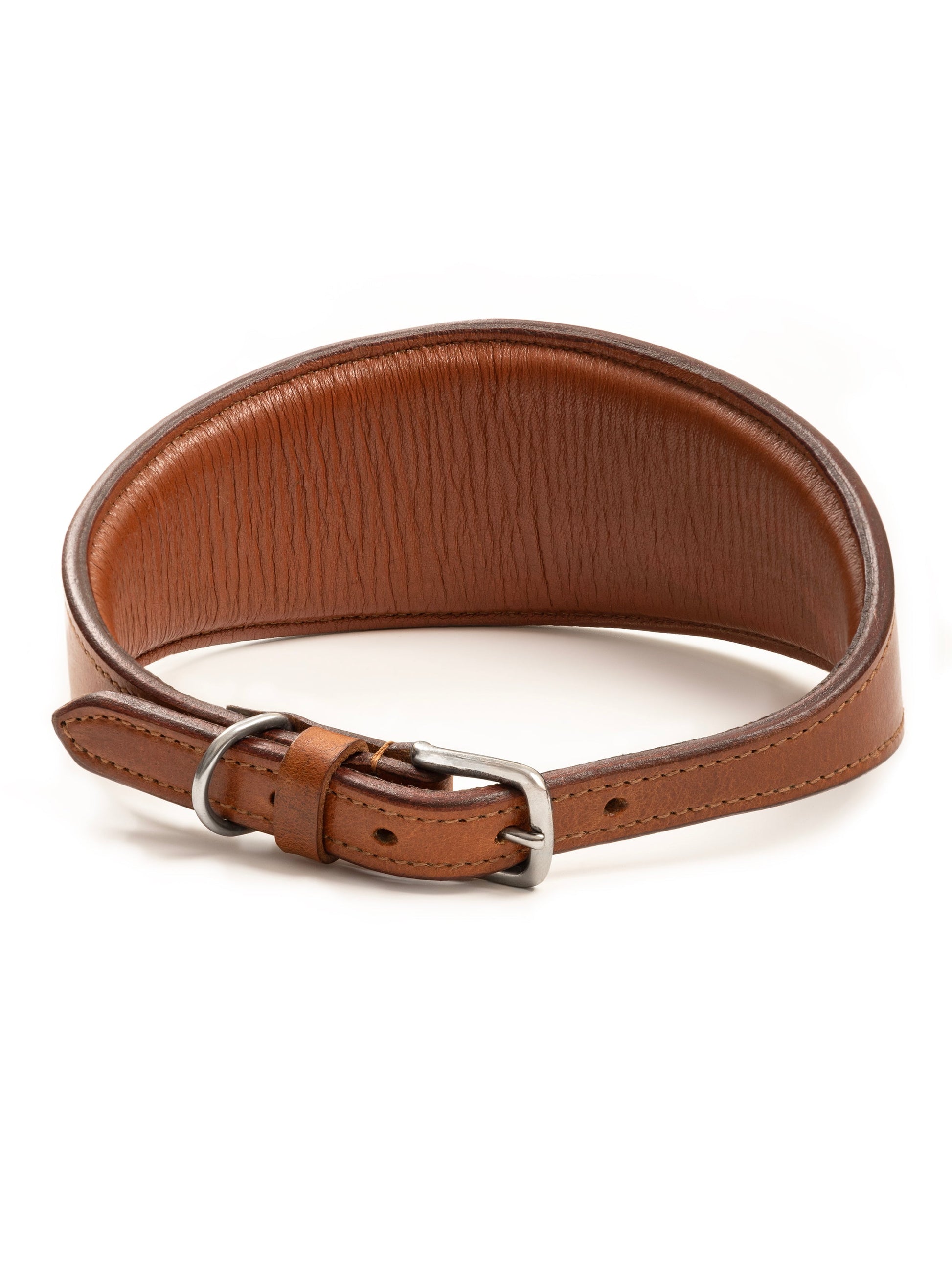 Oval Leather Dog Collar - Tan - Tampa Home & Garden Store