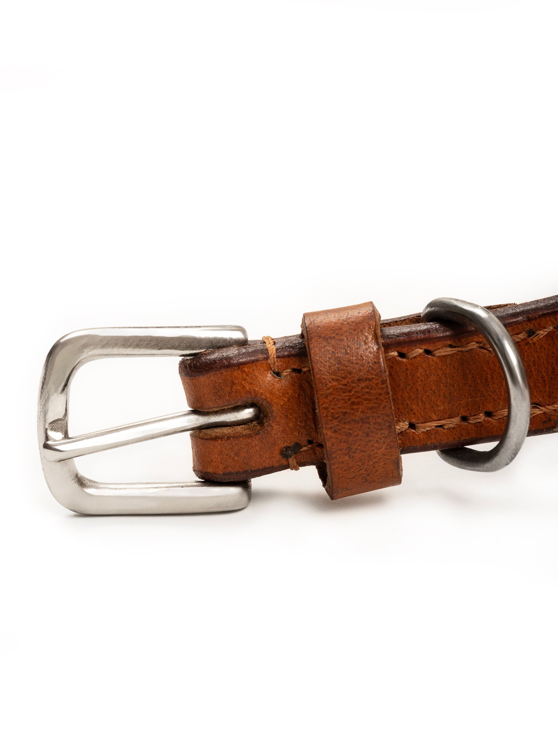 Oval Leather Dog Collar - Tan - Tampa Home & Garden Store