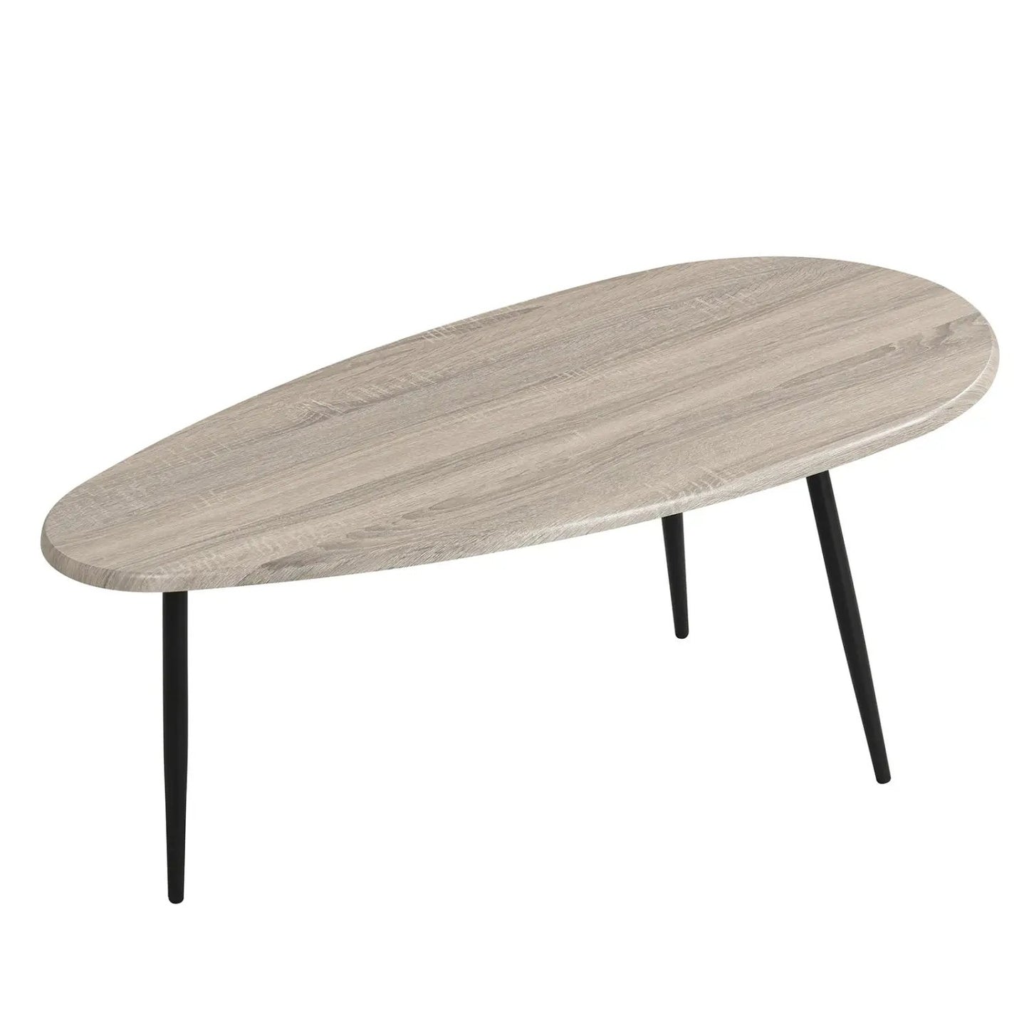 Oval Coffee Table Mid Century Center Table Metal