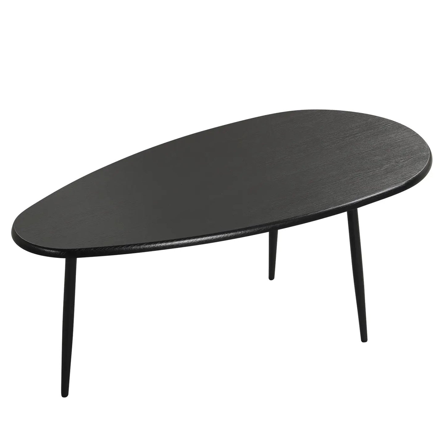 Oval Coffee Table Mid Century Center Table Metal