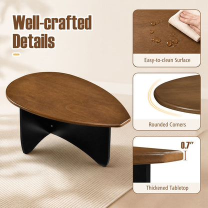 Oval coffee table mid-century modern low-profile wood with rounded corners DirectDeals on Tampa Home & Garden Store