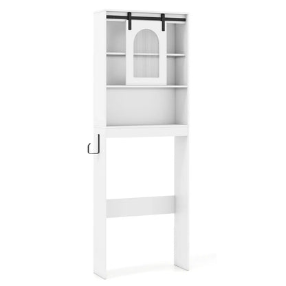 Over Toilet Storage Cabinet Sliding Barn Door