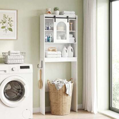 Over Toilet Storage Cabinet Sliding Barn Door