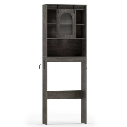 Over Toilet Storage Cabinet Sliding Barn Door