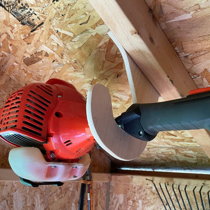 Overhead Weed Wacker Storage Hook – Ceiling Mount for Weed Eaters & Tools - Tampa Home & Garden Store