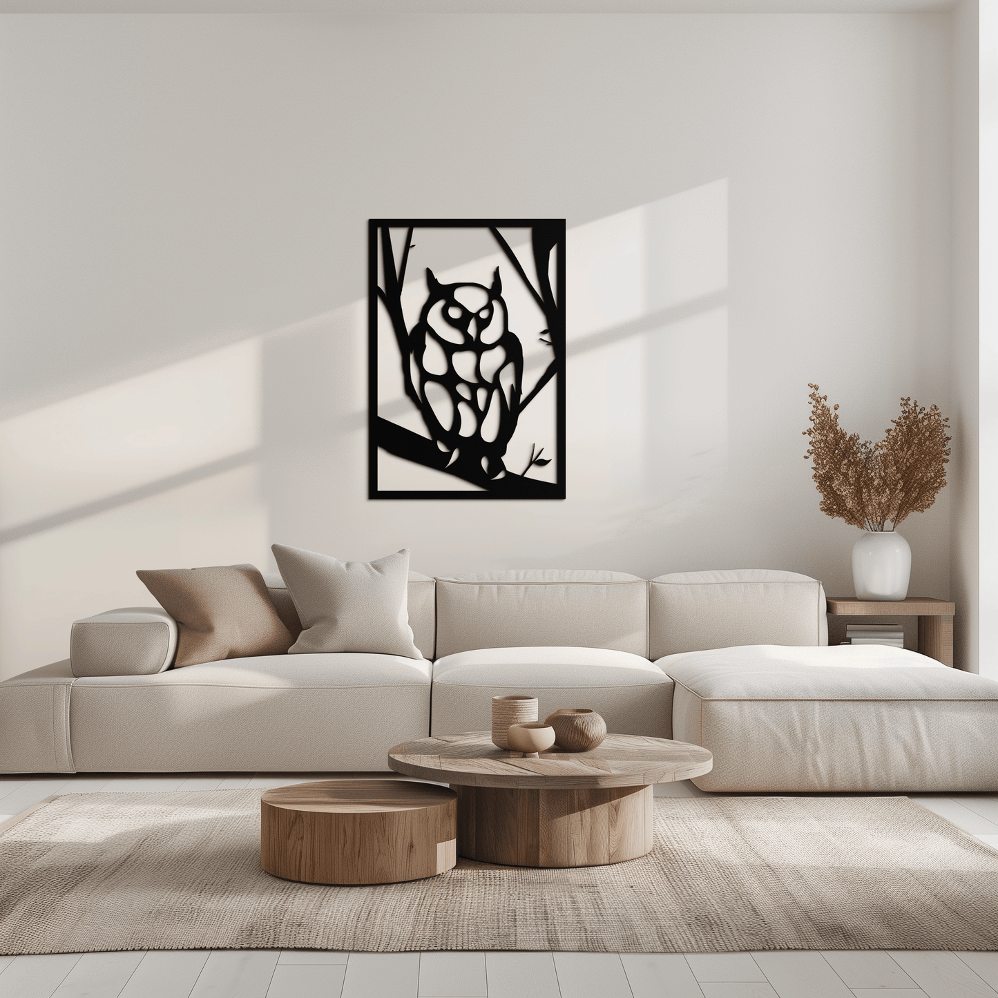 Owl Metal Wall Art - Steel Wall Decor for Home and Office - KAF006 - Tampa Home & Garden Store