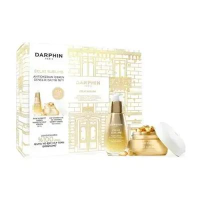 Darphin Eclat Sublime Vitamin C skincare set with serum bottle and gold cream jar on Tampa Home & Garden Store