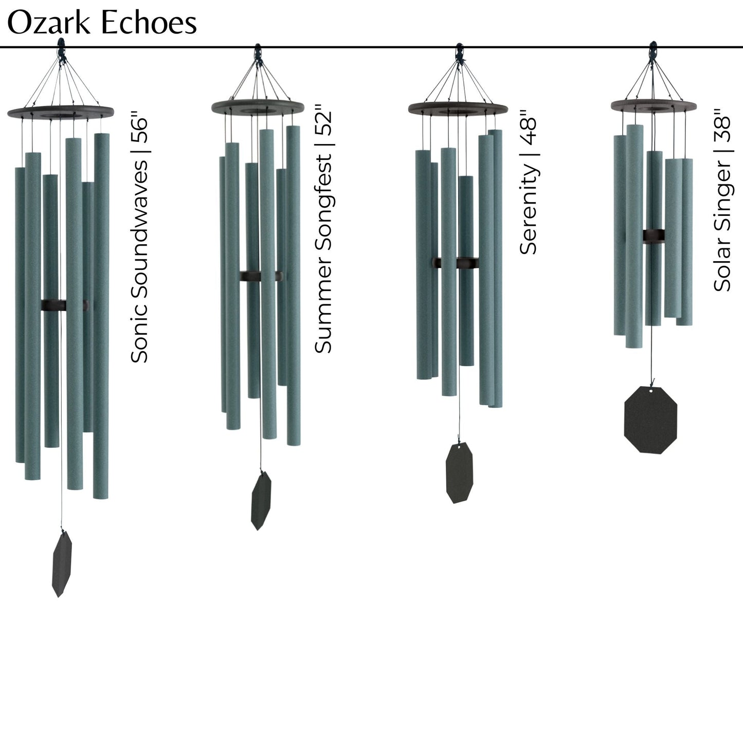 Campanas de viento de la serie Ozark Echoes
