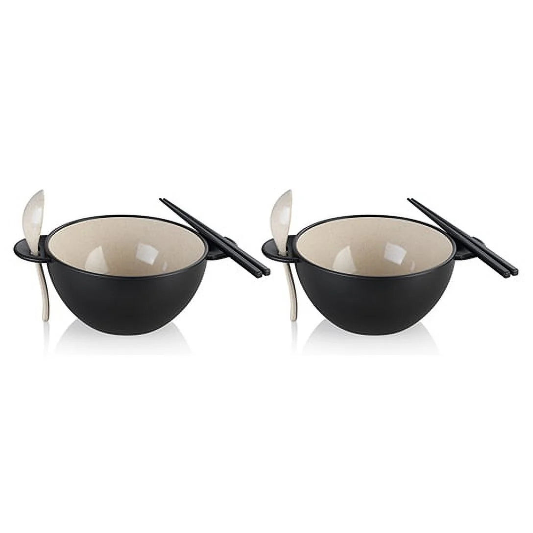 Ozeri Earth Ramen Bowl Set – 6-Piece Plant-Based Eco-Friendly Dinnerware - Tampa Home & Garden Store