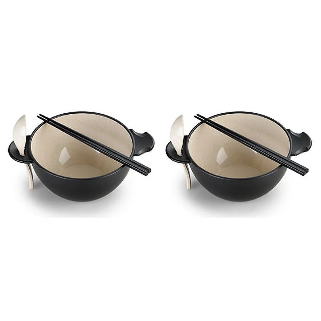Ozeri Earth Ramen Bowl Set – 6-Piece Plant-Based Eco-Friendly Dinnerware - Tampa Home & Garden Store