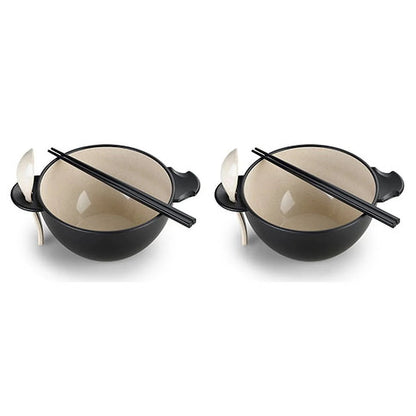 Ozeri Earth Ramen Bowl Set – 6-Piece Plant-Based Eco-Friendly Dinnerware - Tampa Home & Garden Store