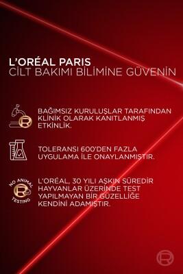 L’Oréal Paris Revitalift Triple Power anti-aging serum box on red background with testing icons on Tampa Home & Garden Store