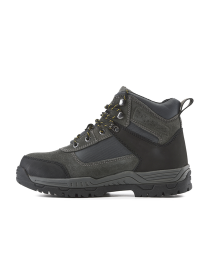Kiwi Trek Grey Suede/Nylon 5" Steel Toe Water Resistant Work Boots [P69003]