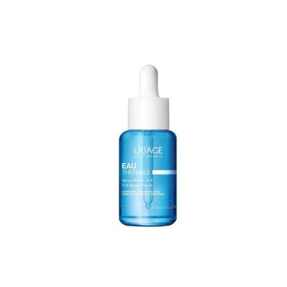 Uriage Eau Thermale H.A. Booster Serum blue glass dropper bottle face serum on Tampa Home & Garden Store