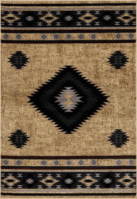 Tapis Buckhaven marron aztèque