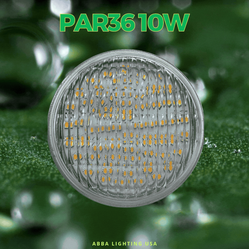 PAR36 10W 160° LED Low Voltage Bulbs Waterproof Landscape Floodlight